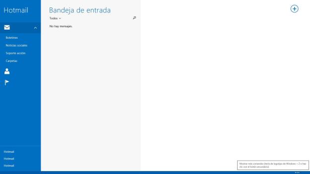 Bandeja de correo virginal