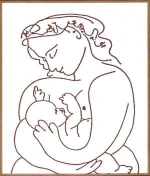 mujer con niño picasso