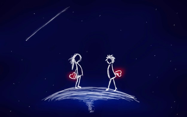 pareja corazones