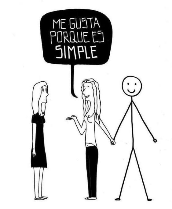 Me gusta porque es simple
